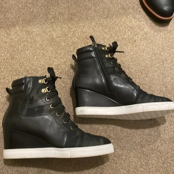 linea paolo anna wedge sneaker camo - Picture 5 of 13